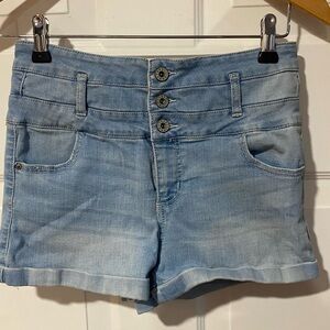 Light Blue Denim Women's Shorts